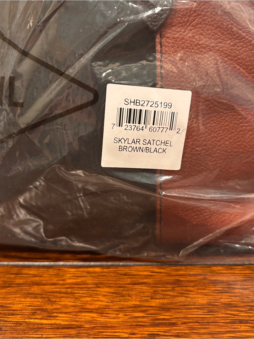 Fossil Black and Brown Skylar Satchel - Picture 10 of 11